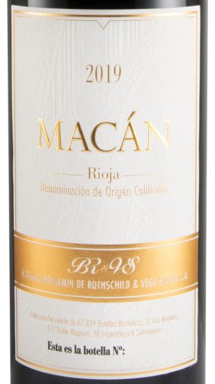 2019 Benjamin de Rothschild & Vega-Sicilia Macán Rioja tinto