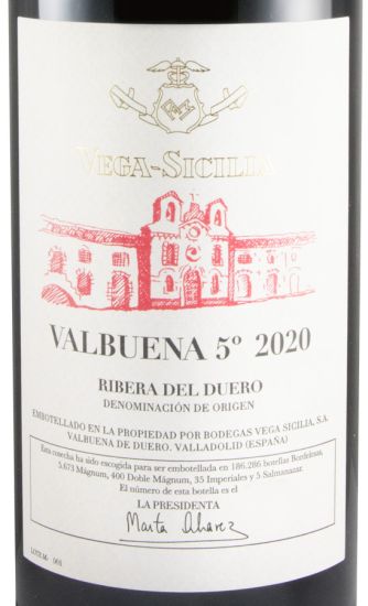 2020 Vega-Sicilia Valbuena 5º Ribera del Duero tinto 1,5L