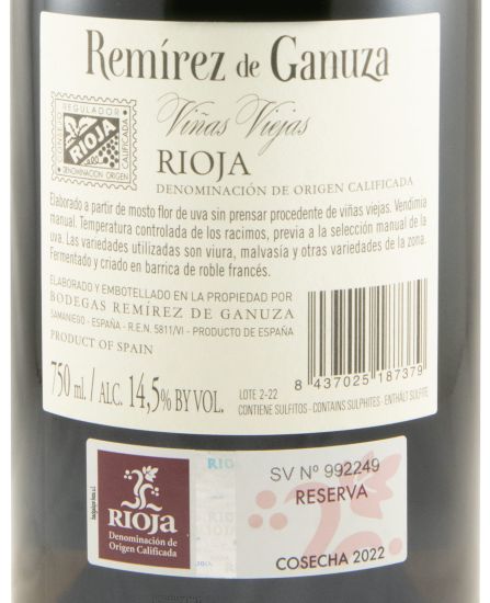 2022 Remírez de Ganuza Reserva Rioja branco