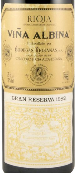 1982 Bodegas Riojanas Viña Albina Gran Reserva tinto