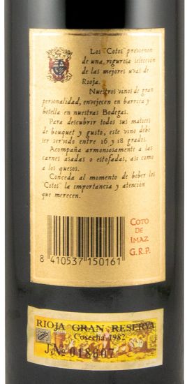 1982 Coto de Imaz Gran Reserva Privada tinto