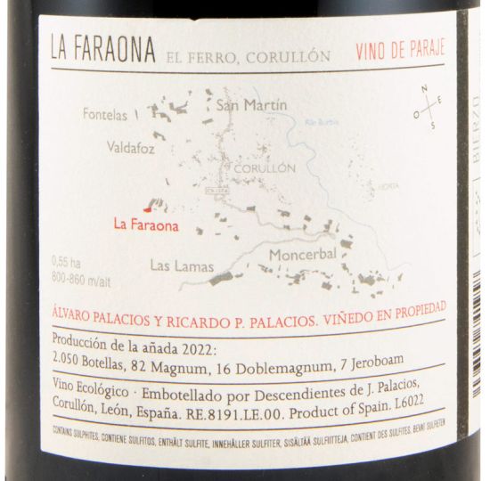 2022 Descendientes de J. Palacios La Faraona organic red