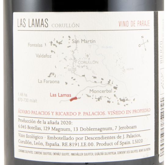 2020 Descendientes de J. Palacios Las Lamas biológico tinto