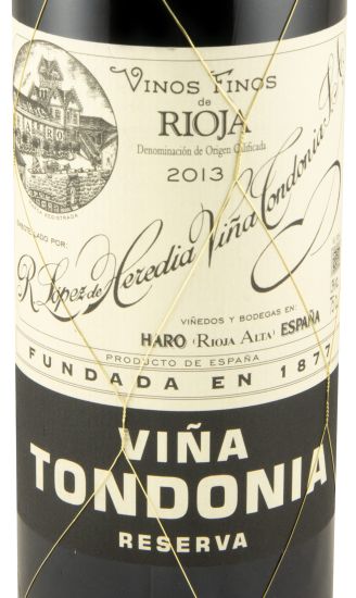 2013 López de Heredia Viña Tondonia Reserva tinto