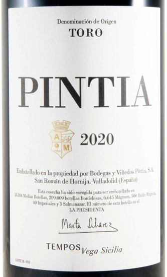 2020 Pintia Toro red 1.5L