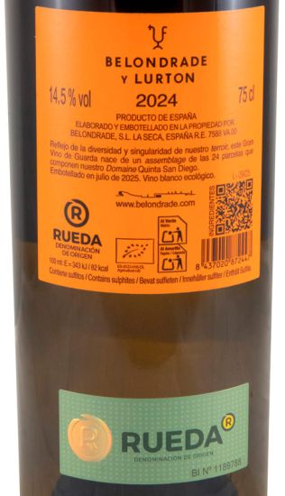 2024 Belondrade y Lurton Rueda biológico branco
