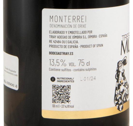 Bodegas Triay Tres Mulleres Godello sobre Lías branco