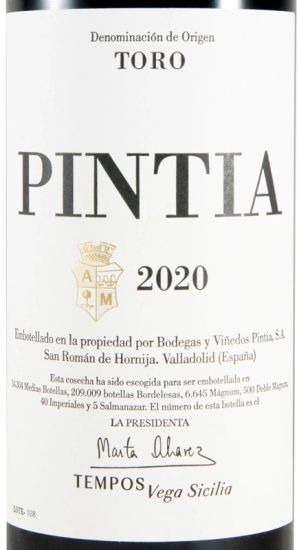 2020 Pintia Toro tinto