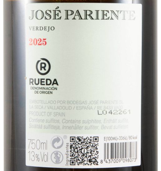 2025 José Pariente Verdejo Rueda white
