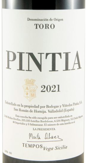 2021 Pintia Toro tinto