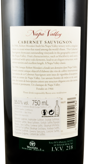 2013 Robert Mondavi Cabernet Sauvignon Napa Valley tinto