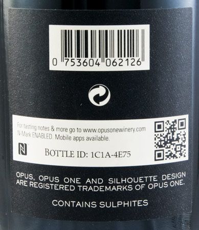 2012 Opus One Napa Valley red
