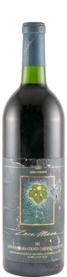 1982 Zaca Mesa Cabernet Sauvignon Santa Barbara County California red