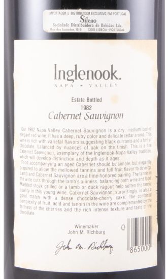 1982 Inglenook Cabernet Sauvignon red