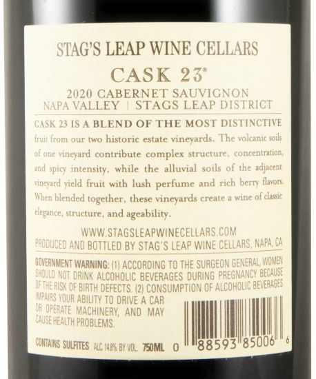 2020 Stag's Leap Cask 23 Cabernet Sauvignon tinto