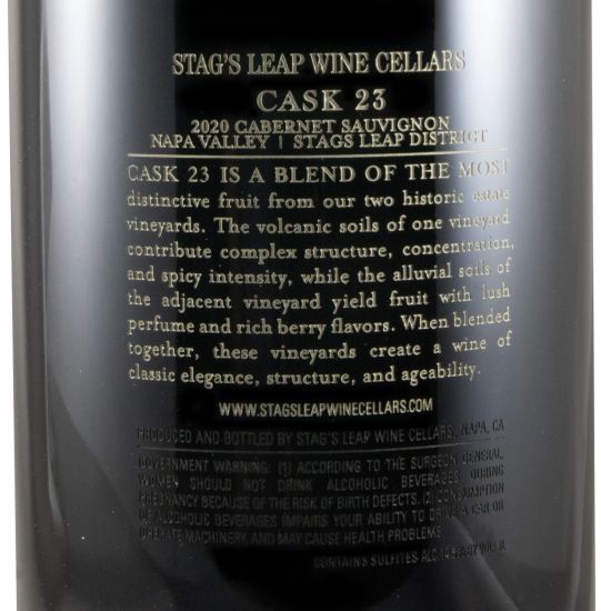 2020 Stag's Leap Cask 23 Cabernet Sauvignon tinto 3L