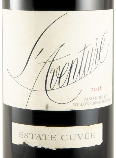 2016 Paso Robles L'Aventure Estate Cuvée red