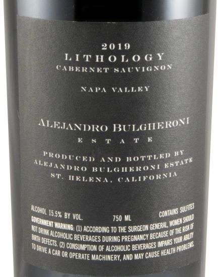 2019 Lithology Cabernet Sauvignon Napa Valley red