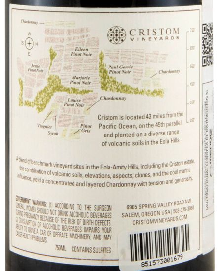 2022 Cristom Eola-Amity Hills Chardonnay branco