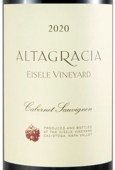 2020 Eisele Vineyard Altagracia Cabernet Sauvignon Napa Valley tinto