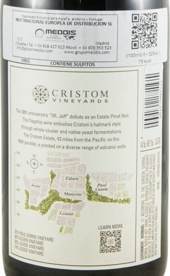 2024 Cristom Mt. Jefferson Cuvée Pinot Noir Eola-Amity Hills tinto