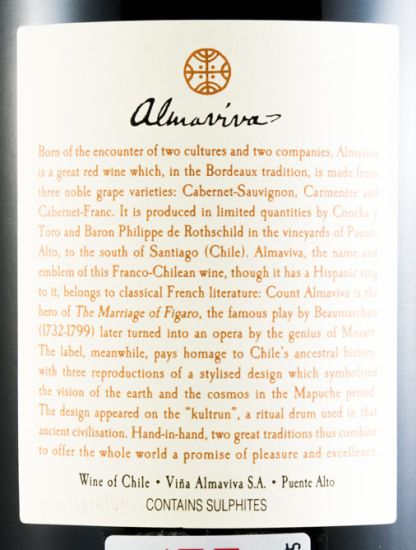 2013 Almaviva Puente Alto tinto 1,5L