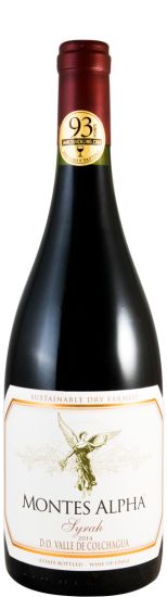 2014 Montes Alpha Syrah Valle de Colchagua red