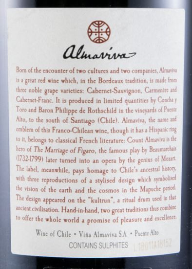 2016 Almaviva Puente Alto tinto