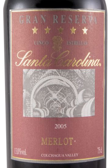 2005 Santa Carolina Merlot Gran Reserva Valle de Colchagua tinto