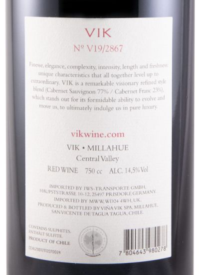 2019 VIK Millahue red