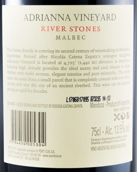 2013 Catena Zapata Adrianna River Stones Vineyard red