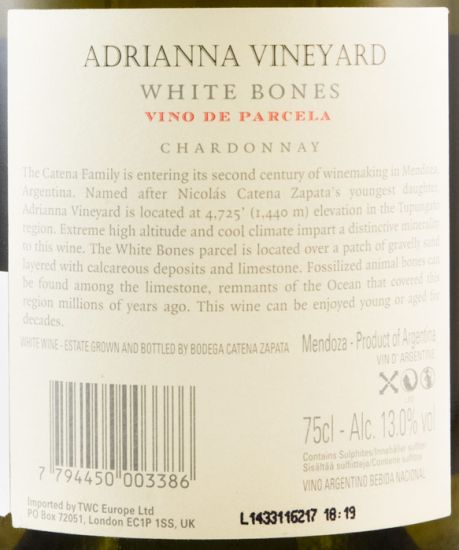 2013 Catena Zapata Adriana White Bones Vineyard branco