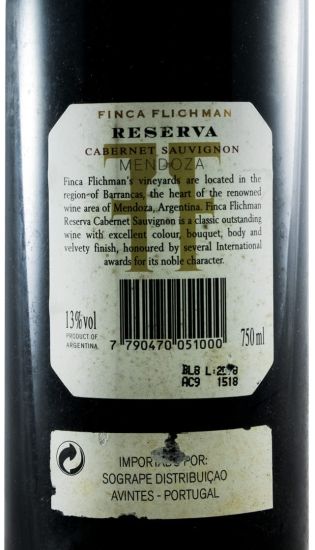 1996 Finca Flichman Cabernet Sauvignon Reserva red
