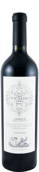 2011 Gran Enemigo Agrelo Cabernet Franc Mendoza red