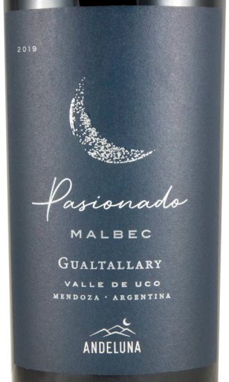 2019 Andeluna Pasionado Malbec Valle de Uco tinto