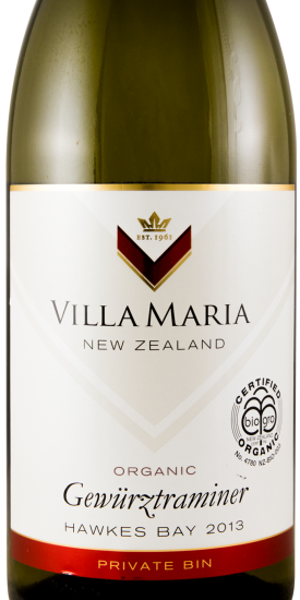 2013 Villa Maria Gewurztraminer Hawkes Bay Marlborough white