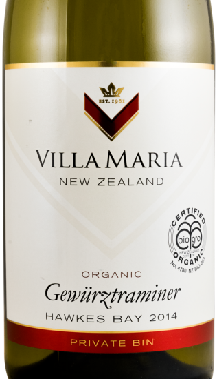 2014 Villa Maria Gewurztraminer Private Bin Marlborough branco
