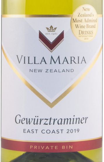 2019 Villa Maria Gewurztraminer Private Bin Marlborough branco
