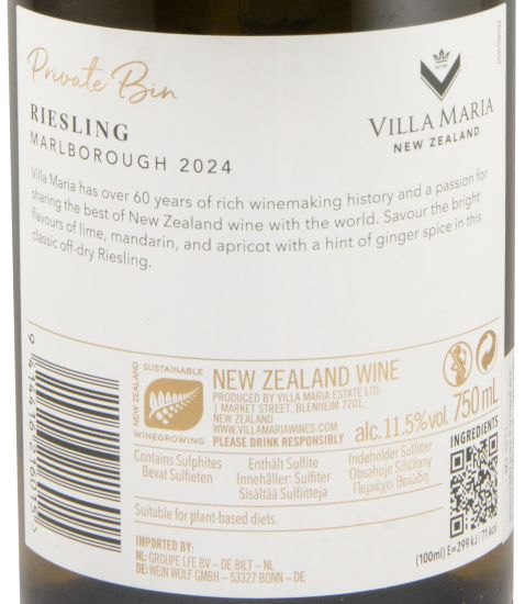 2024 Villa Maria Private Bin Riesling Marlborough white