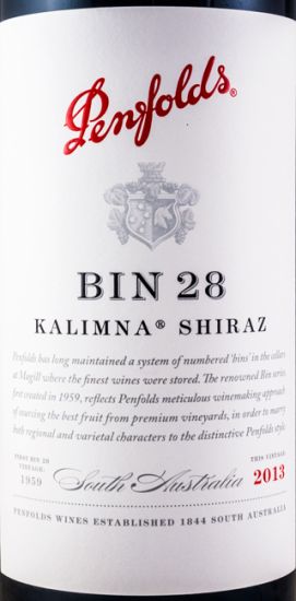 2013 Penfolds Bin 28 Kalimna Shiraz Barossa Valley tinto