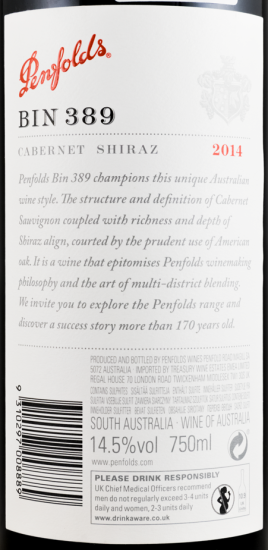 2014 Penfolds Bin 389 Cabernet Sauvignon & Shiraz Barossa Valley red
