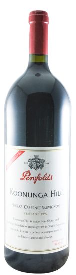 1997 Penfolds Koonunga Hill Shiraz & Cabernet Sauvignon Barossa Valley tinto 1,5L