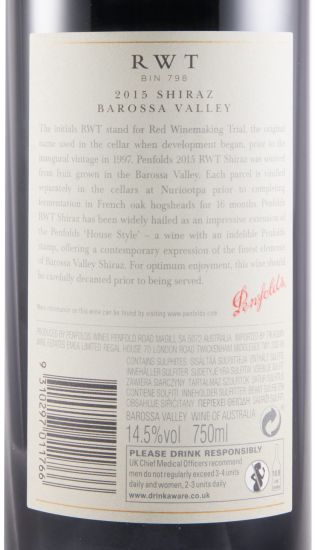 2015 Penfolds Bin 798 Barrosa Valley red