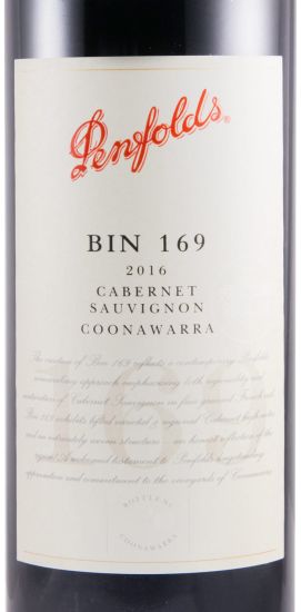 2016 Penfolds Bin 169 Cabernet Sauvignon Coonawarra tinto