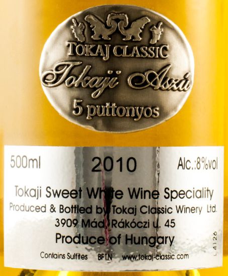 2010 Tokaji Tokaj Classic Aszú 5 Puttonyos branco 50cl
