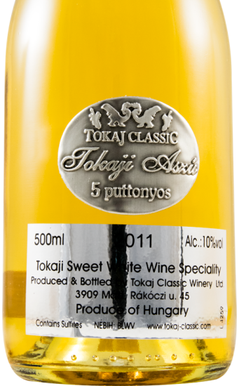 2011 Tokaji Tokaj Classic Aszú 5 Puttonyos white 50cl