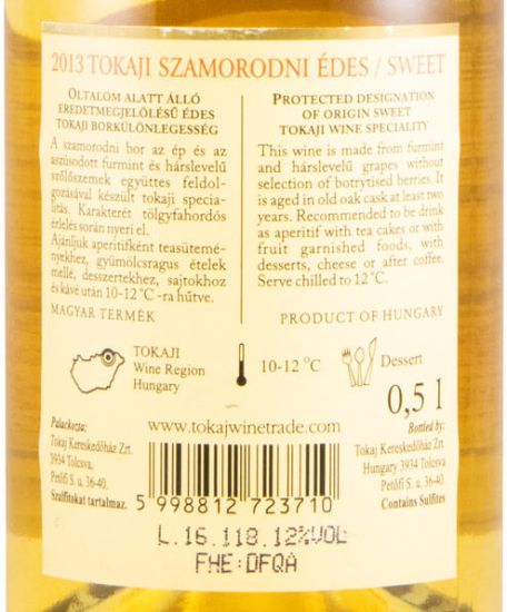 2013 Tokaji Grand Tokaj Szamorodni Edes branco 50cl