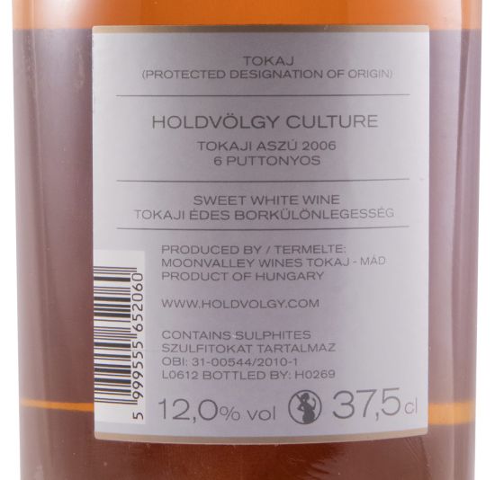 2006 Tokaji Holdvölgy Culture Aszú 6 Puttonyos branco 37,5cl