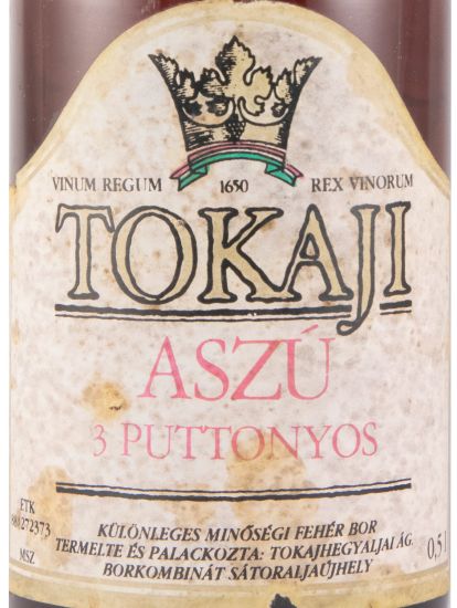 1986 Tokaji Tokajhegyaljai Aszú 3 Puttonyos branco 50cl