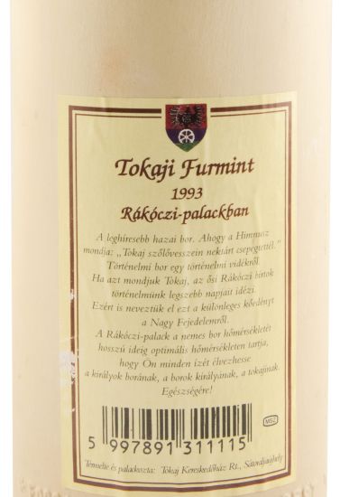 1993 Tokaji Rákóczi Palack Furmint white